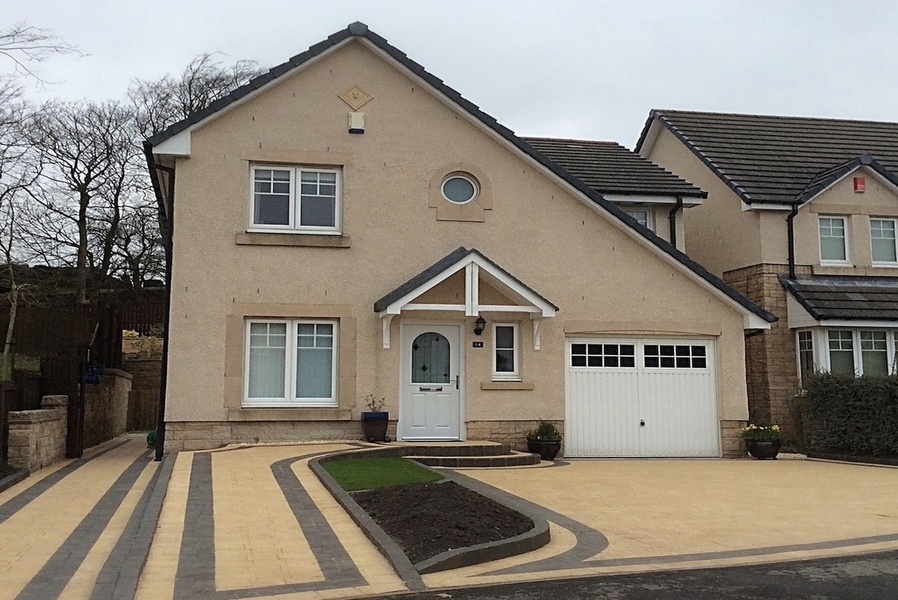 resin driveway finished project